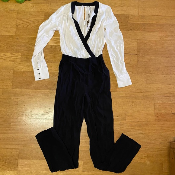 Cynthia Vincent Twelfth Street Minimalist Preppy Career Modest Jumpsuit S - Picture 4 of 8